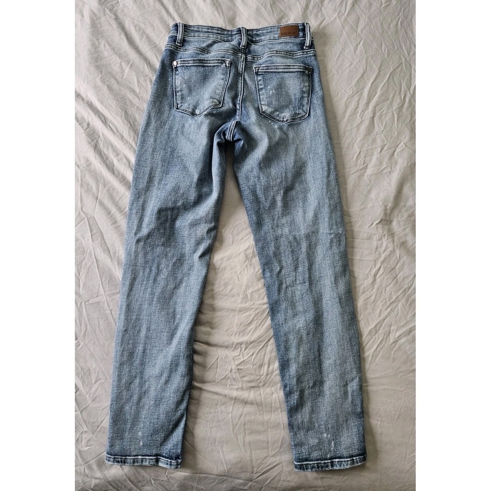 Judy Blue Boyfriend Fit Jeans Women's Size 3/26 Distressed Denim Light Wash - Picture 3 of 7